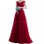 Long Red Off-the-Shoulder Prom Formal Evening Party Dresses 3021221