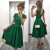 Tea Length Green Prom Homecoming Cocktail Graduation Dresses 3021237