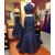 Mermaid Two Pieces Lace Navy Blue Prom Formal Evening Party Dresses 3021286