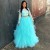Two Pieces Long Sleeves Tulle Ball Gown Prom Formal Evening Party Dresses 3021289