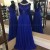 Beaded Long Blue Prom Formal Evening Party Dresses 3021299
