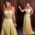 Long Yellow Lace Appliques and Chiffon Prom Formal Evening Party Dresses 3021337