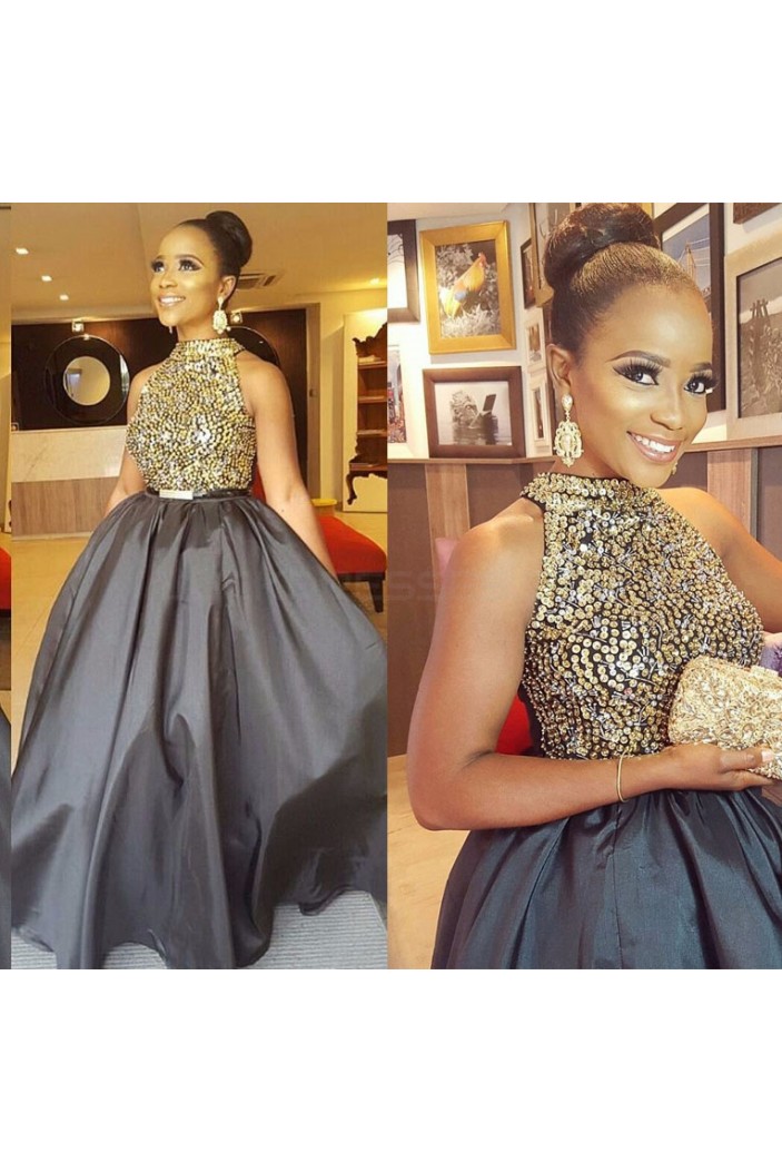 Beaded Ball Gown Long Silver Prom Formal Evening Party Dresses 3021345