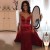 Long Red Sweetheart Beaded Prom Formal Evening Party Dresses 3021396