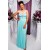 Long Blue Beaded Chiffon Prom Formal Evening Party Dresses 3021406