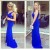 Long Blue Beaded Mermaid Prom Formal Evening Party Dresses 3021409