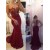 Sexy Mermaid Red Lace Long See Through Prom Evening Formal Dresses 3020141