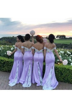 Mermaid Off-the-Shoulder Lace Long Prom Formal Evening Party Dresses 3021420