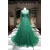 A-Line Long Sleeves Green Lace Prom Formal Evening Party Dresses 3021429