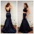 Two Pieces Mermaid V-Back Long Prom Evening Formal Dresses 3020143