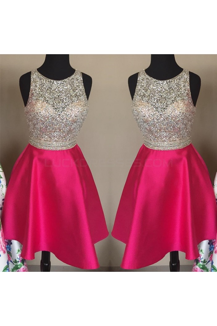 A-Line Beaded Short Prom Formal Evening Party Dresses 3021441