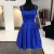 Short Blue Beaded Prom Homecoming Cocktail Graduation Dresses 3021449