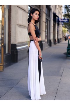Long Black White Prom Formal Evening Party Dresses 3021477