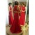 Mermaid Long Red Prom Formal Evening Party Dresses 3021484
