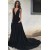 Long Black V-Neck Prom Formal Evening Party Dresses 3021501