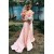 A-Line Off-the-Shoulder Prom Formal Evening Party Dresses with Handmade Flowers 3021502