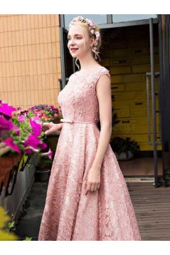 Pink Lace Prom Homecoming Cocktail Graduation Dresses 3021524