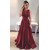 A-Line Satin Lace Long Prom Evening Formal Dresses 3021549