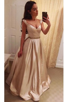 Mermaid V-Neck Sequins Long Prom Evening Formal Dresses 3021561