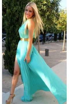 Side Split Long Chiffon Prom Evening Formal Dresses 3020160