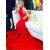 Trumpet/Mermaid Long Red Prom Evening Formal Dresses 3020178