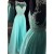 Beaded Illusion Neckline Long Blue Prom Dresses Party Evening Gowns 3020255