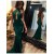 Mermaid Long Green Halter Prom Dresses Party Evening Gowns 3020270
