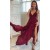 Sexy V-Neck Burgundy Chiffon Long Prom Dresses Party Evening Gowns 3020273