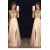 A-Line V-Neck Beaded Sequins Long Chiffon Prom Dresses Party Evening Gowns 3020276