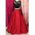 Two Pieces Long Sleeves Black Lace Red Prom Dresses Party Evening Gowns 3020299