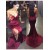 Sexy Mermaid Sweetheart Side Slit Burgundy Long Prom Dresses Party Evening Gowns 3020320