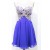 Short Blue Chiffon Lace Homecoming Cocktail Prom Dresses 3020343
