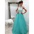 Halter Lace and Tulle Long Prom Dresses Party Evening Gowns 3020346