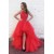 High Low Beaded Red Prom Dresses Party Evening Gowns 3020349