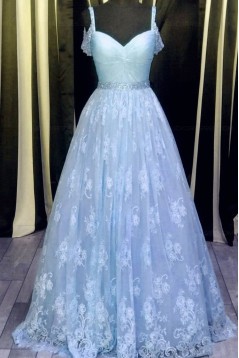 Beaded Lace Long Prom Dresses Party Evening Gowns 3020354