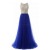 A-Line Long Blue Beaded Sequins Tulle Prom Dresses Party Evening Gowns 3020381
