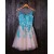 Short Illusion Neckline Blue Lace Appliques Homecoming Cocktail Prom Dresses 3020385