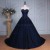 Long Blue Sweetheart Beaded Lace Prom Dresses Party Evening Gowns 3020402