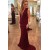 Sexy Long Burgundy Chiffon Prom Dresses Party Evening Gowns 3020412