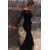 Long Black Off-the-Shoulder Lace Mermaid Prom Dresses Party Evening Gowns 3020426