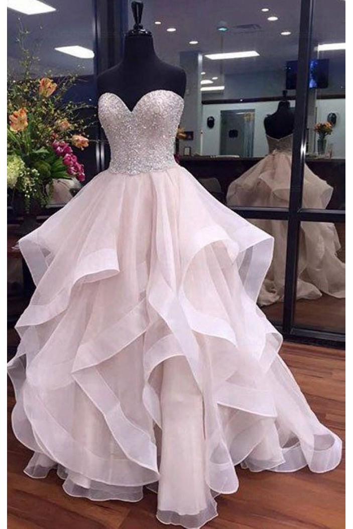 Beaded Sweetheart Long Prom Dresses Party Evening Gowns 3020430