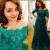 Long Green Lace Off-the-Shoulder Prom Dresses Party Evening Gowns 3020438