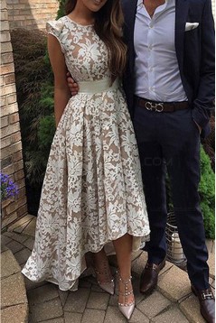 High Low Lace Prom Dresses Party Evening Gowns 3020451