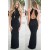 Long Black Mermaid Prom Dresses Party Evening Gowns 3020454