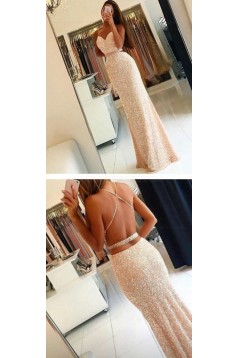 Beaded Sequins Long Prom Dresses Party Evening Gowns 3020461