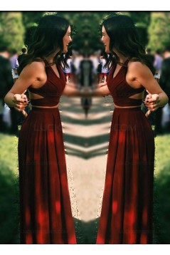 Two Pieces Long Prom Dresses Party Evening Gowns 3020482