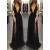Sexy Low V-Neck Long Black Prom Dresses Party Evening Gowns 3020492