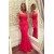 Mermaid Long Red Lace Prom Dresses Party Evening Gowns 3020515