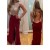 Long Burgundy Beaded Open Back Prom Dresses Party Evening Gowns 3020526