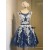 Short Blue Tulle White Lace Appliques Homecoming Cocktail Prom Dresses 3020527